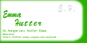 emma hutter business card